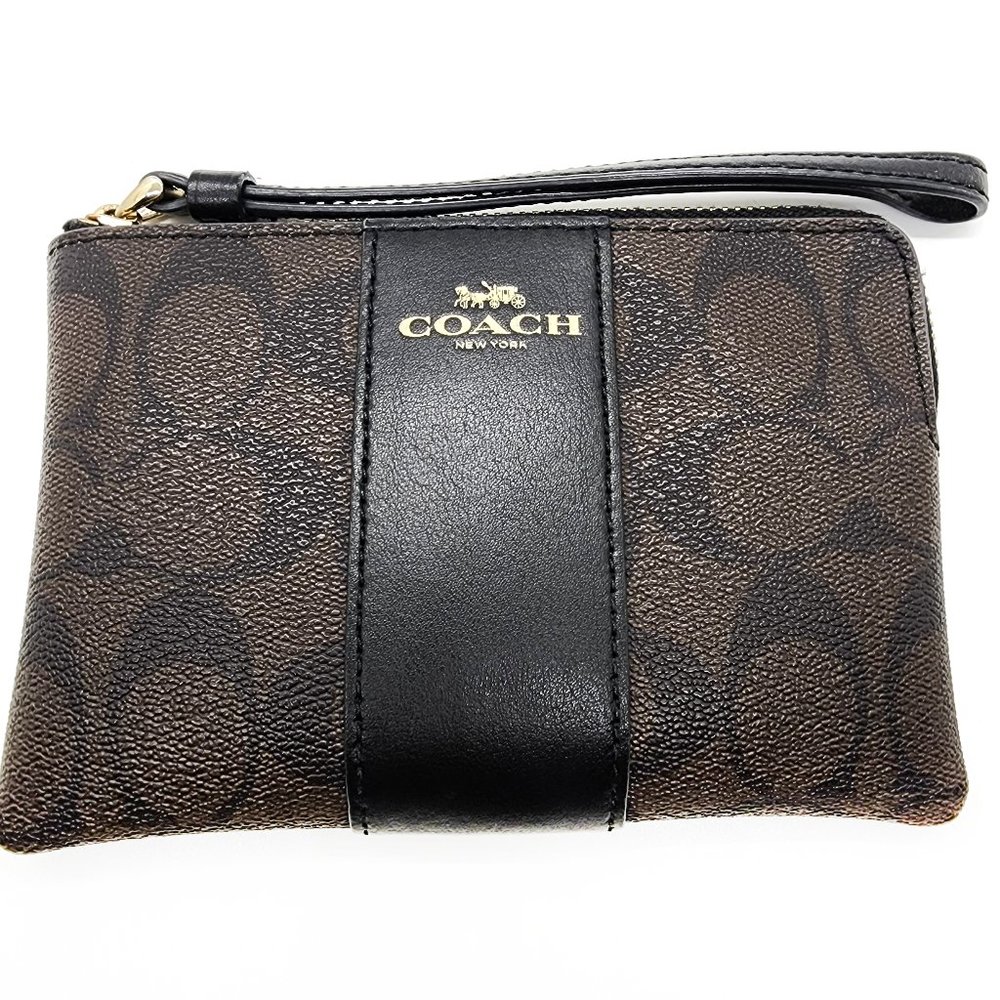 Coach Wristlet with Corner Zip
